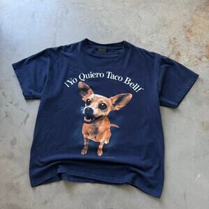 Vintage 90’s Taco Bell Chihuahua Dog Funny Obscure Promo Graphic T-shirt